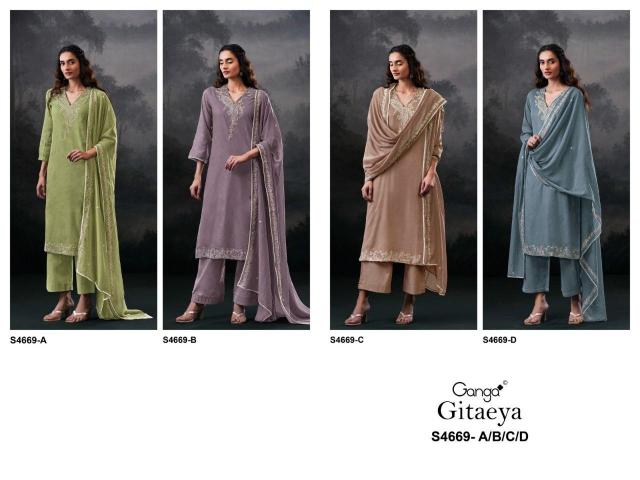 Ganga gitaeya 4669 dress material wholesale market in chandigarh